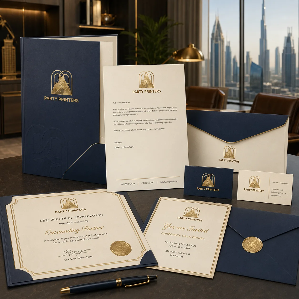 Party Printers professional corporate event printing