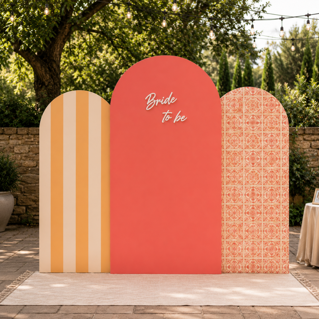 Personalized Bride to Be 3-Piece Bridal Shower Backdrop Set
