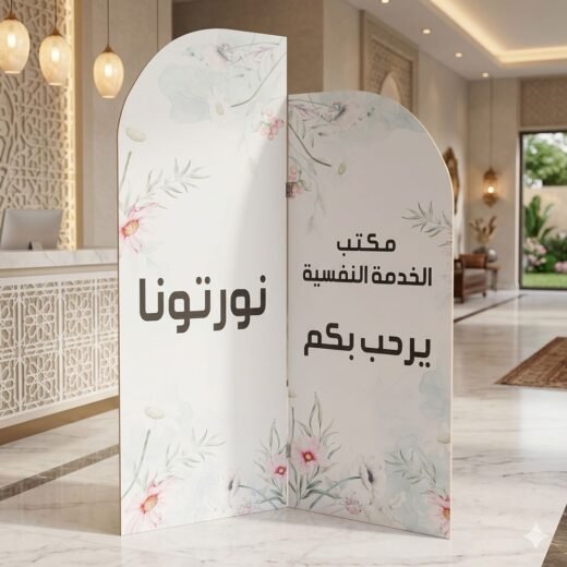 Arabic Bilingual Wedding Welcome Board Set – Elegant Dual Language