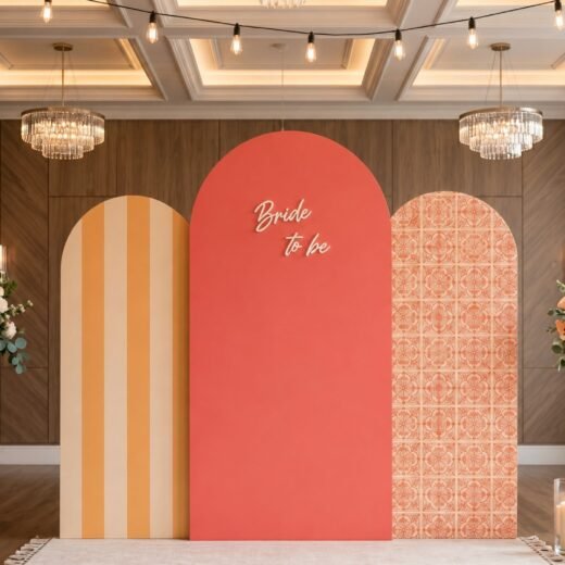 Bride to Be 3-Piece Bridal Shower Backdrop Set