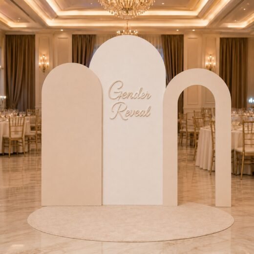 Gender Reveal Arch Backdrop Set – 3 Pieces