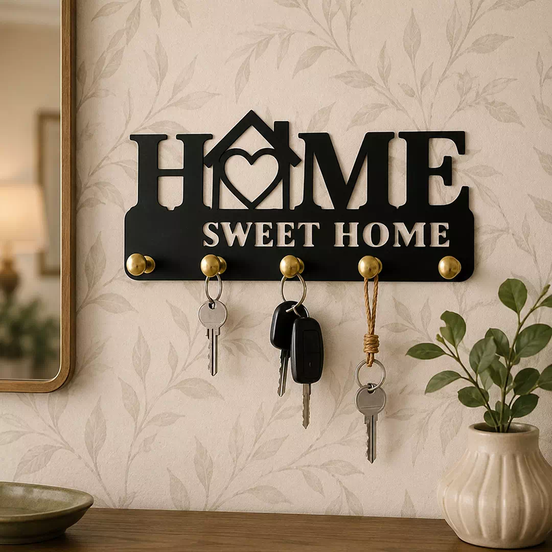 Home Sweet Home House Wall Key Holder - Image 2
