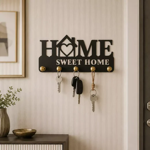 Home Sweet Home House Wall Key Holder