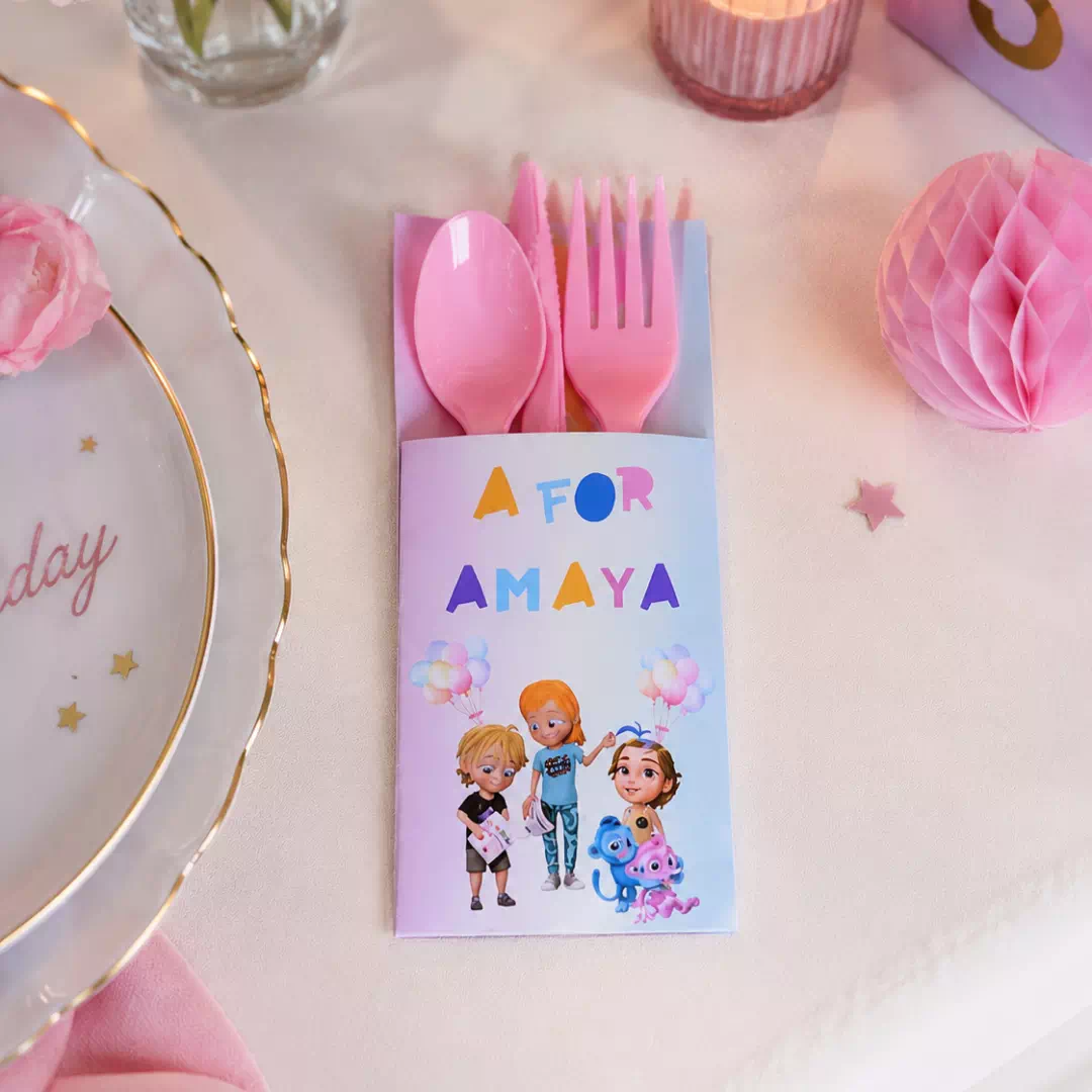Pastel Princess Personalized Cutlery Set