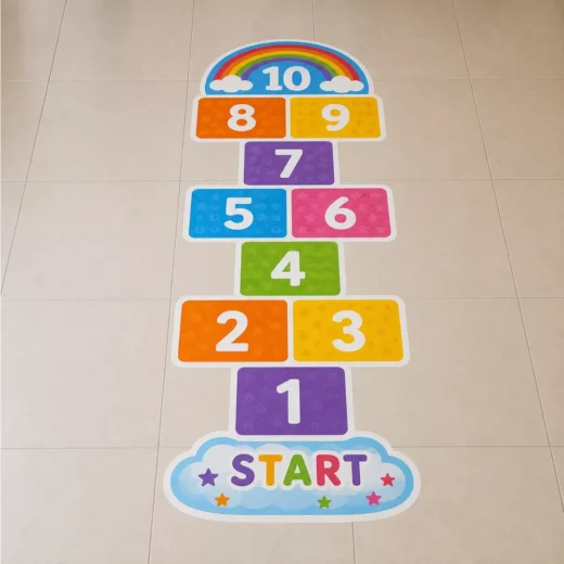 Classic Rainbow Hopscotch Floor Sticker
