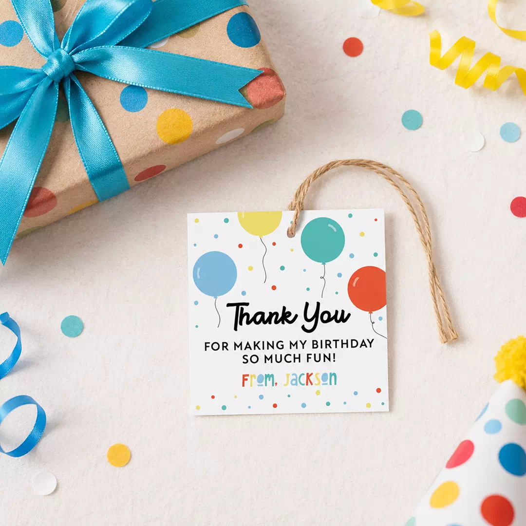 Circus Thank You Balloon Tags - Image 4