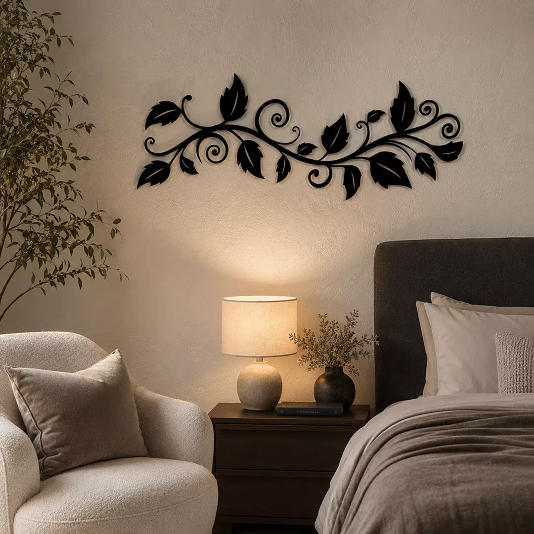 Black Botanical Vine Hanging Wall Decoration