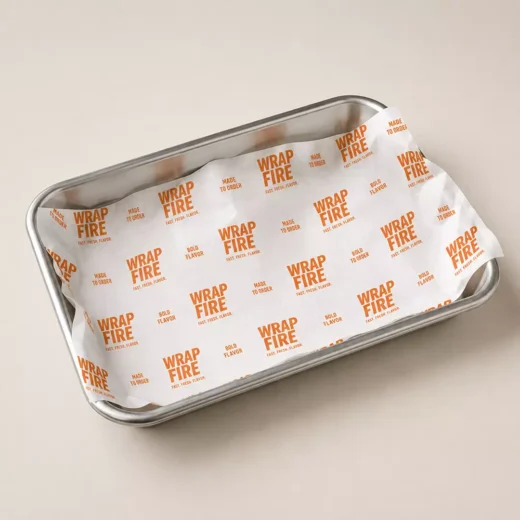 Branded Wrap Fire Sandwich Paper – Custom Branded Food Wrap Paper UAE