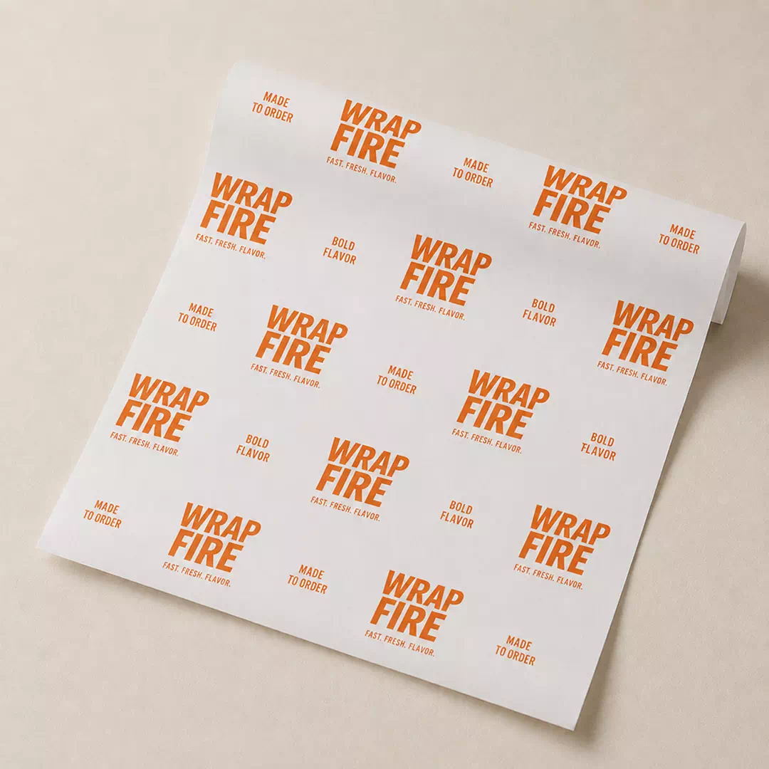 Branded Wrap Fire Sandwich Paper – Custom Branded Food Wrap Paper UAE - Image 4
