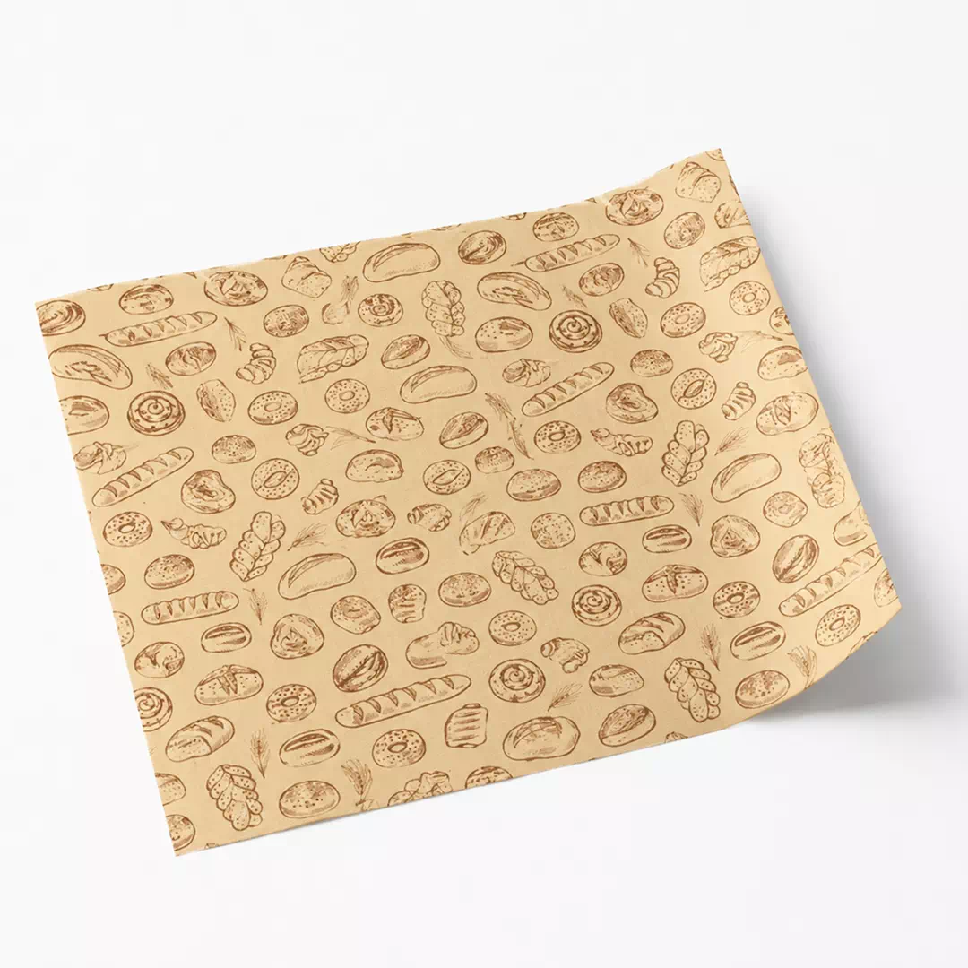 Branded Icon Pattern Food Sheet – Custom Branded Food Wrap Paper UAE - Image 2