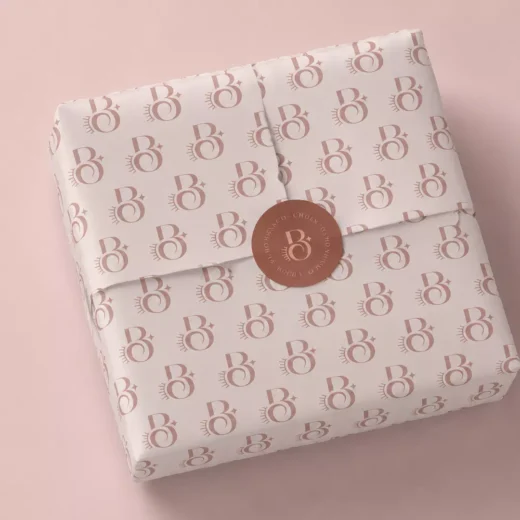 Personalised Initial Pattern Tissue Paper – Custom Branded Tissue Paper UAE