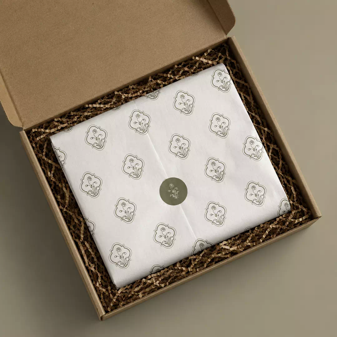Branded Icon Pattern Tissue Paper – Custom Branded Tissue Paper UAE - Image 3