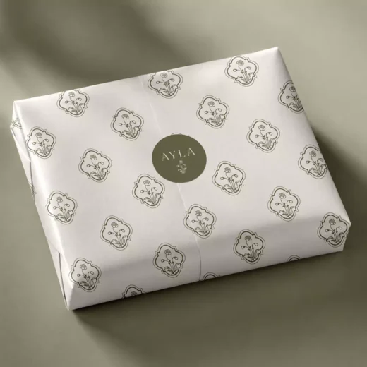 Branded Icon Pattern Tissue Paper – Custom Branded Tissue Paper UAE