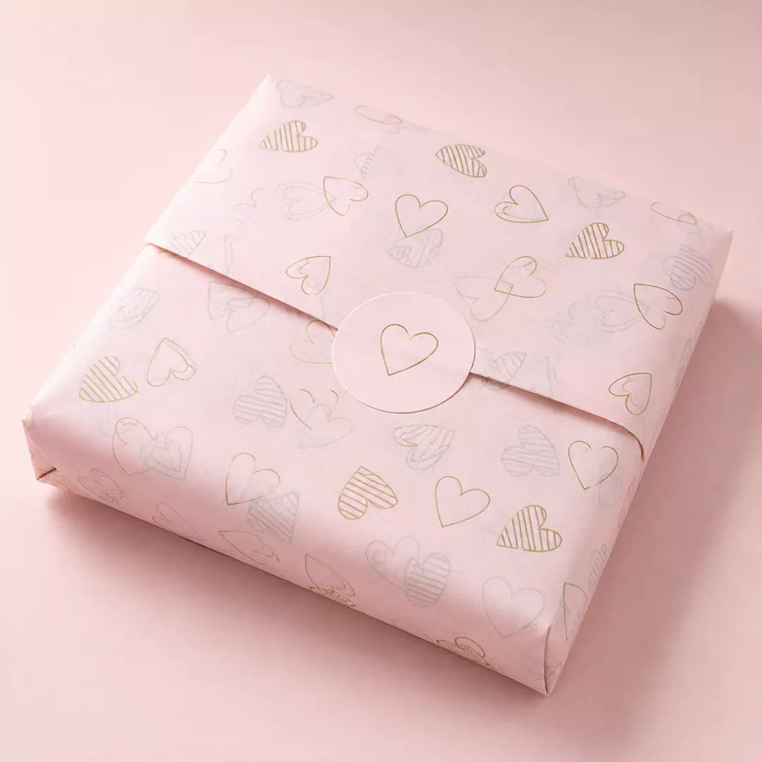 Heart Pattern Tissue Paper – Custom Branded Tissue Paper UAE - Image 2