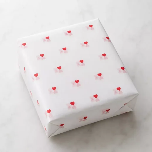 Heart Print Kraft Tissue Paper – Custom Branded Tissue Paper UAE