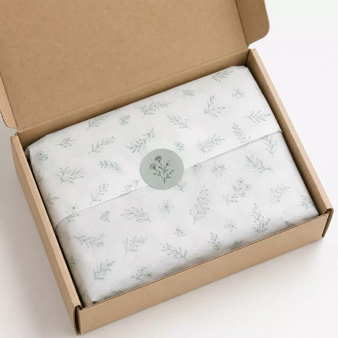 Branded Botanical Tissue Paper – Custom Branded Tissue Paper UAE - Image 3