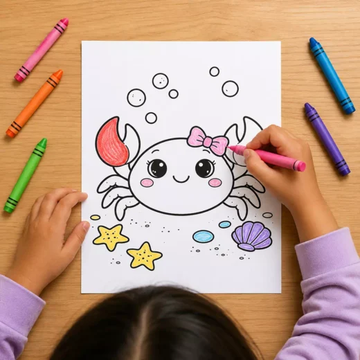 Cute Sea Turtle Coloring Sheet – Printable Kids Party Activity UAE