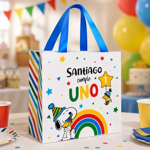 Custom Rainbow Personalised Birthday Goodie Bag – Personalised Party Favour Bags UAE