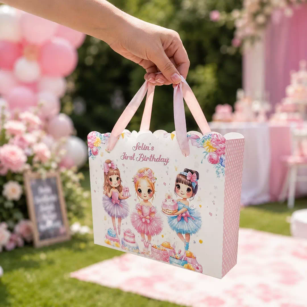 Custom Princess Ballerina Personalised Goodie Bag – Personalised Party Favour Bags UAE - Image 2