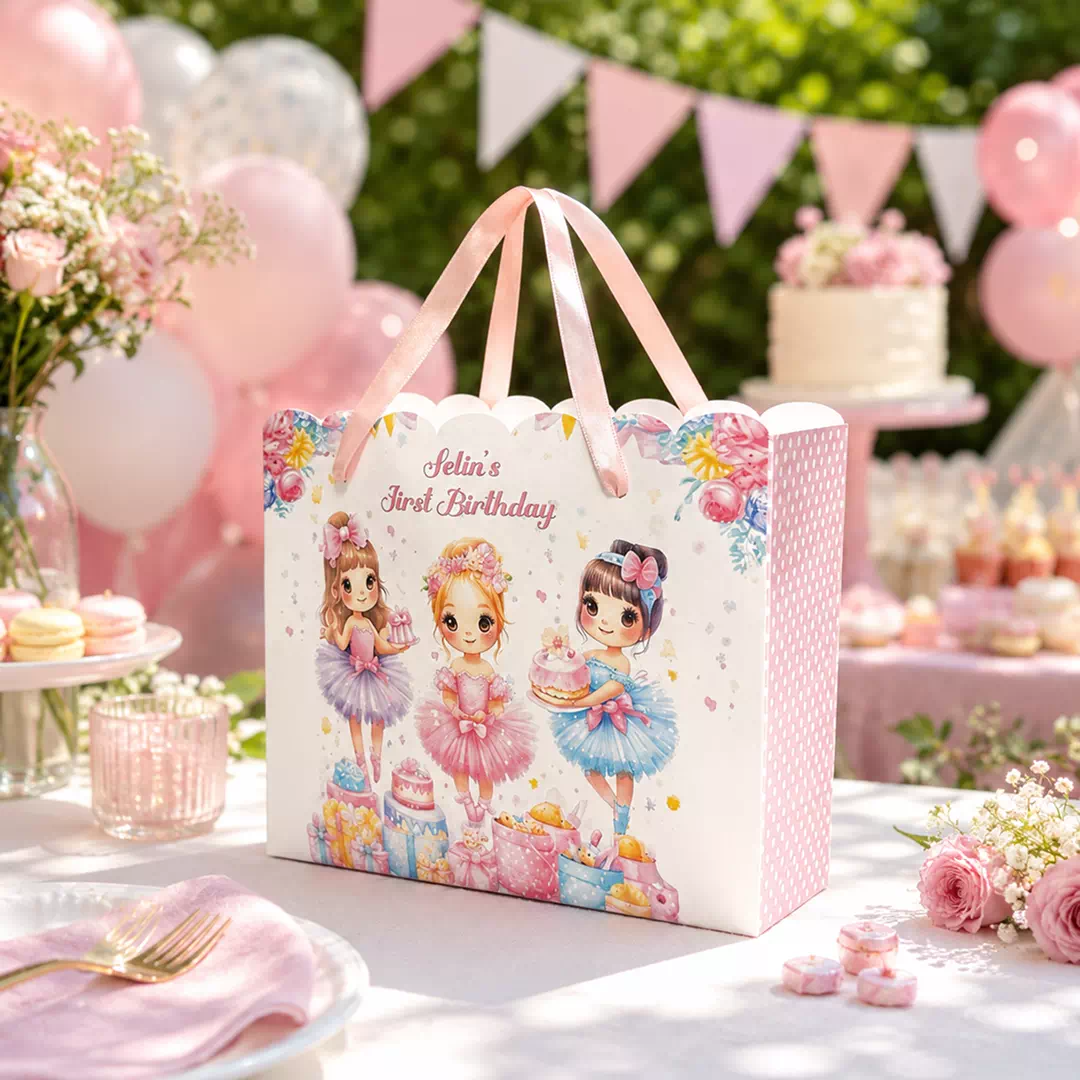 Custom Princess Ballerina Personalised Goodie Bag – Personalised Party Favour Bags UAE