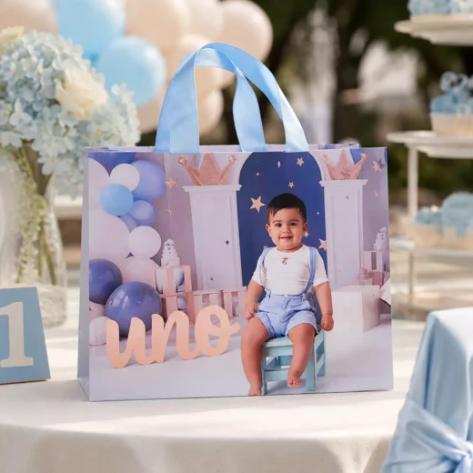 Custom Photo Personalised First Birthday Goodie Bag – Personalised Party Favour Bags UAE