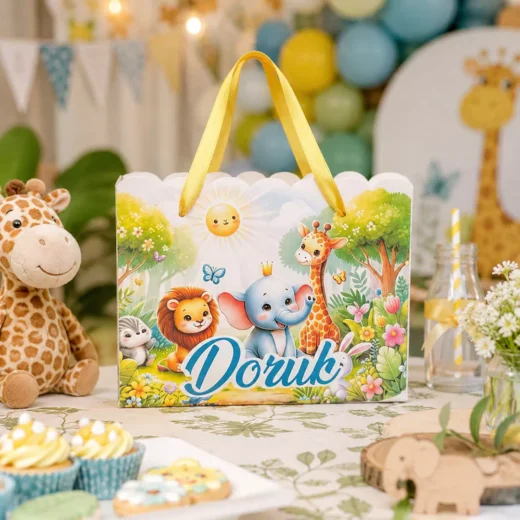 Custom Safari Lion Personalised Goodie Bag – Personalised Party Favour Bags UAE