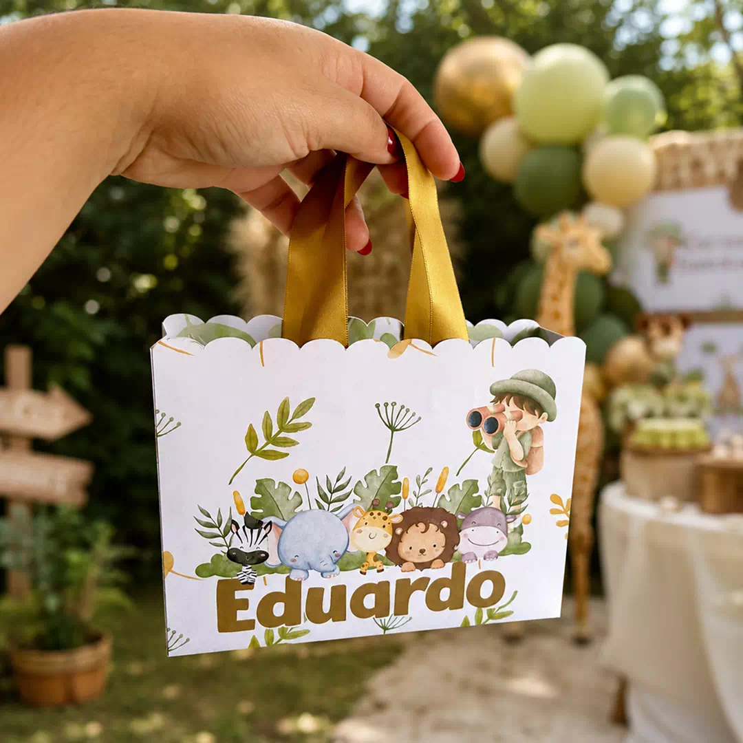 Custom Jungle Safari Personalised Goodie Bag – Personalised Party Favour Bags UAE - Image 2