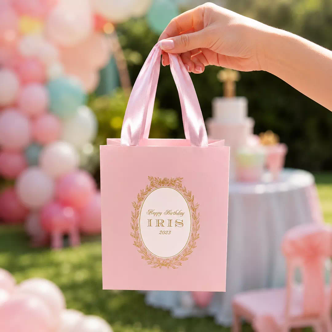 Custom Pink Baby Shower Goodie Bag – Personalised Party Favour Bags UAE - Image 2
