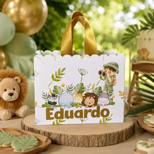 Custom Jungle Safari Personalised Goodie Bag – Personalised Party Favour Bags UAE