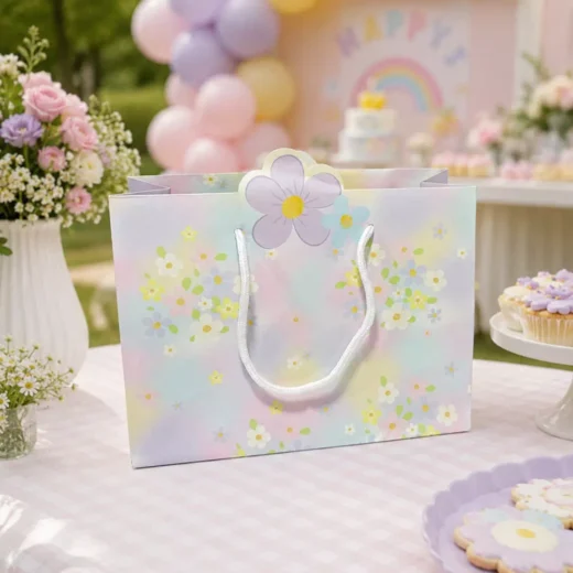 Custom Pastel Floral Personalised Goodie Bag – Personalised Party Favour Bags UAE