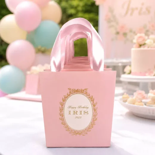 Custom Pink Baby Shower Goodie Bag – Personalised Party Favour Bags UAE