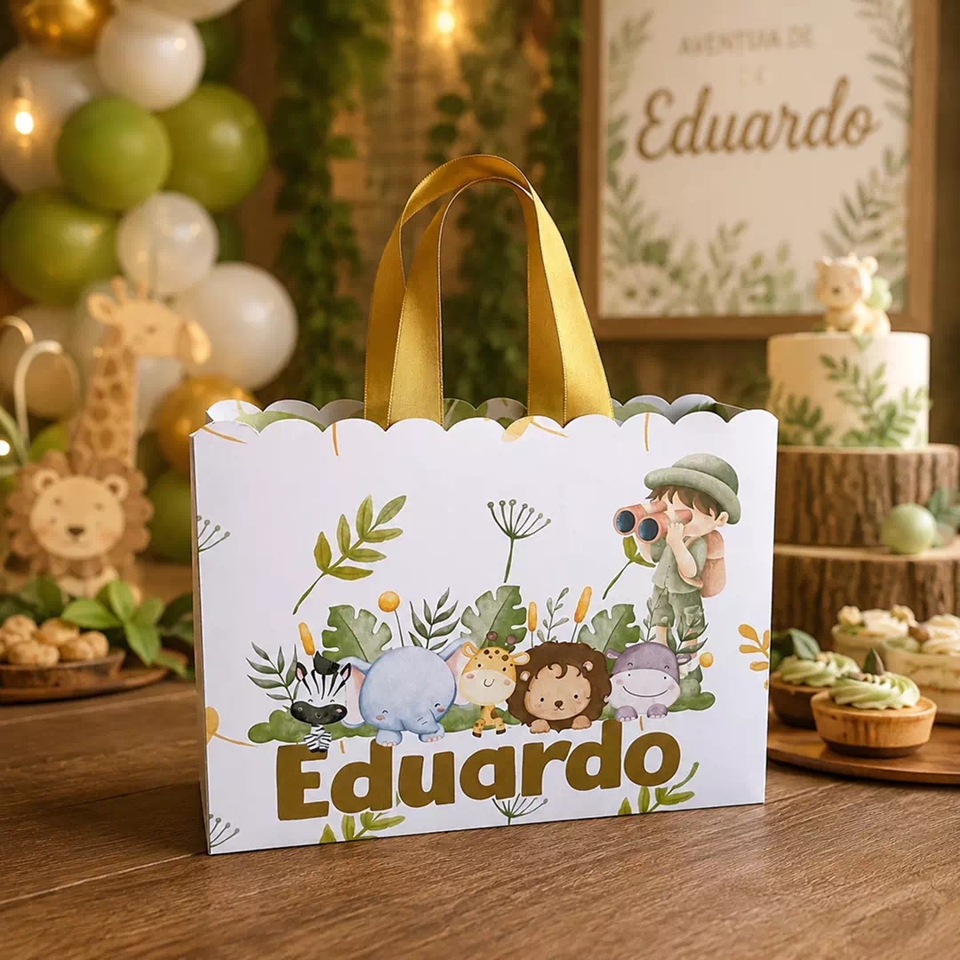 Custom Jungle Safari Personalised Goodie Bag – Personalised Party Favour Bags UAE - Image 4