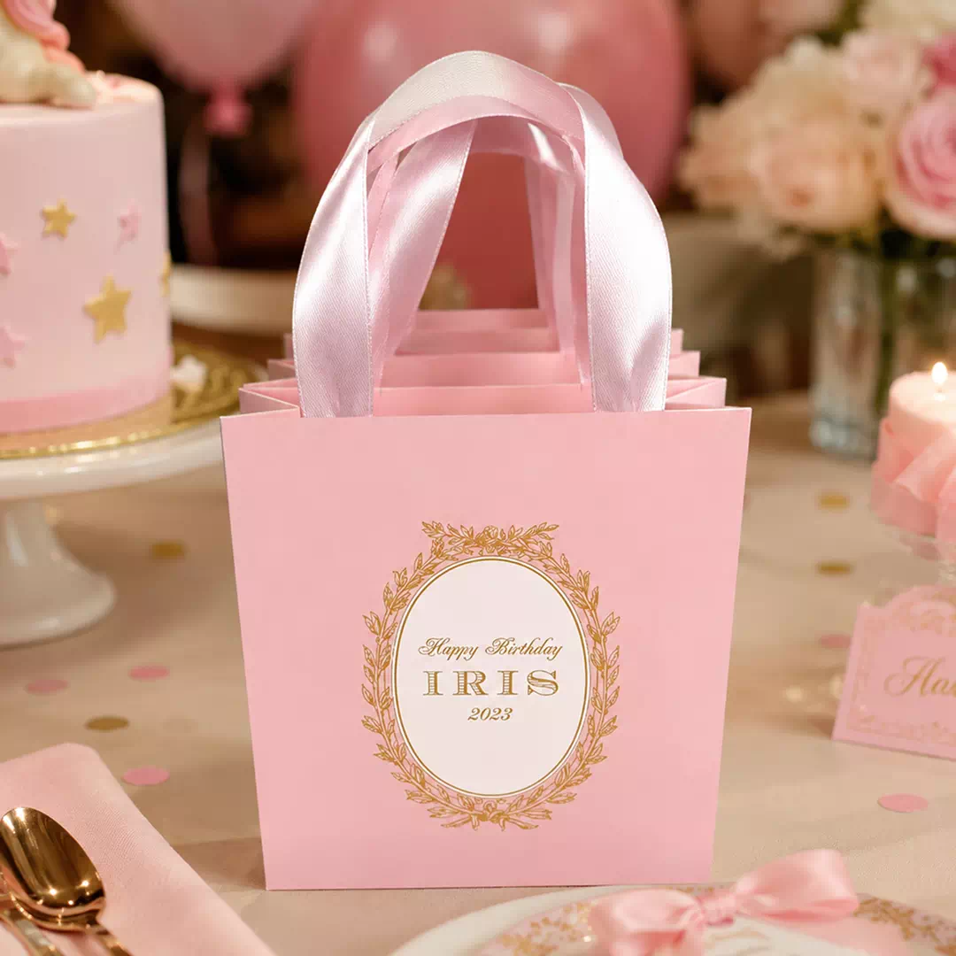 Custom Pink Baby Shower Goodie Bag – Personalised Party Favour Bags UAE - Image 4