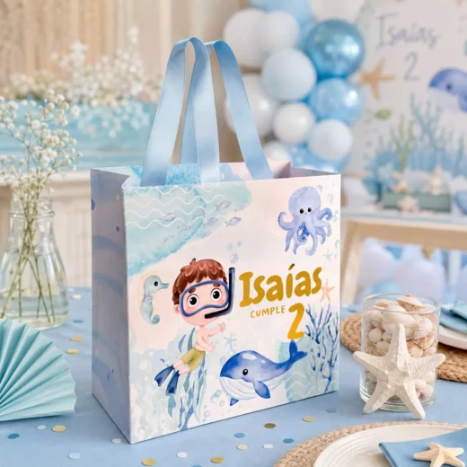 Custom Under the Sea Personalised Goodie Bag – Personalised Party Favour Bags UAE