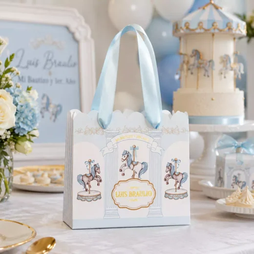 Custom Carousel Unicorn Personalised Goodie Bag – Personalised Party Favour Bags UAE