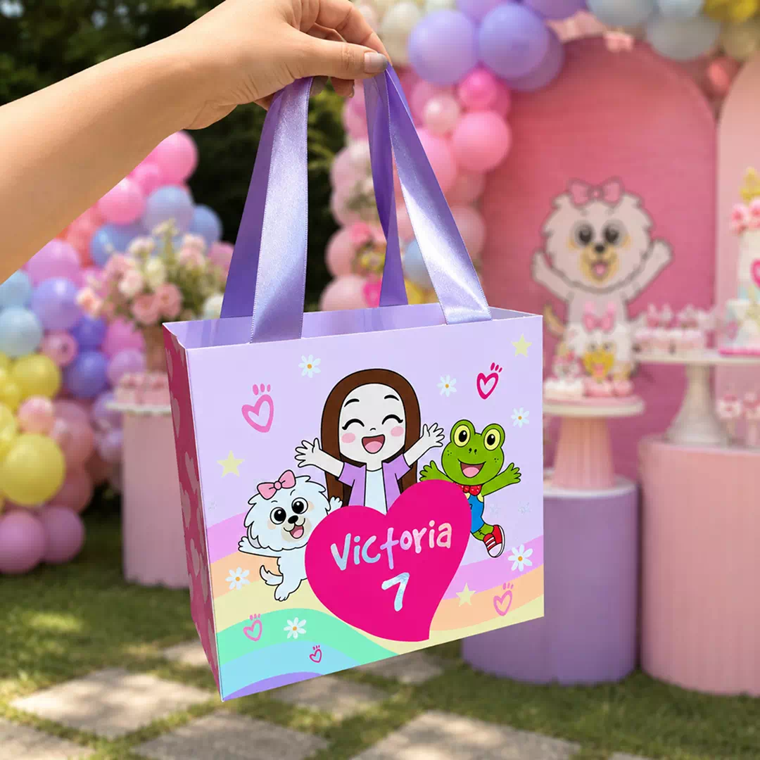 Custom Cartoon Character Personalised Goodie Bag – Personalised Party Favour Bags UAE - Image 2