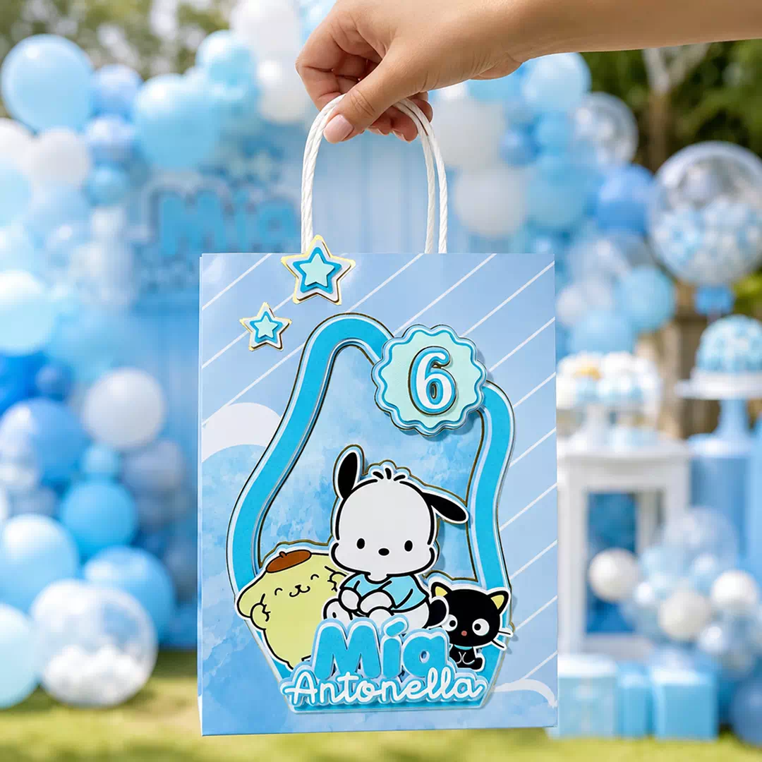 Custom Character Number Personalised Goodie Bag – Personalised Party Favour Bags UAE - Image 2