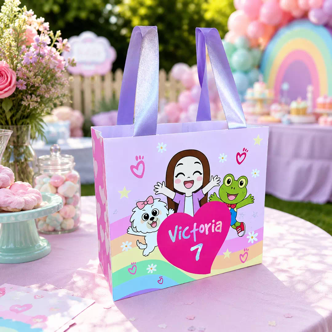 Custom Cartoon Character Personalised Goodie Bag – Personalised Party Favour Bags UAE - Image 3