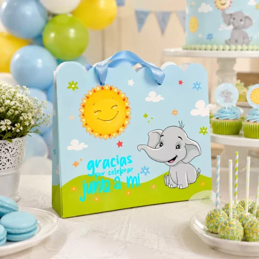 Custom Sunshine Elephant Personalised Goodie Bag – Personalised Party Favour Bags UAE
