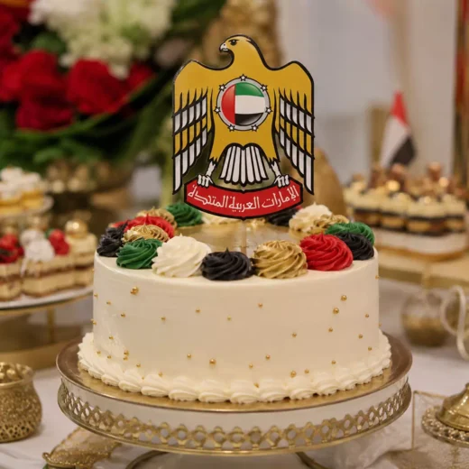 UAE Coat of Arms National Day Acrylic Cake Topper