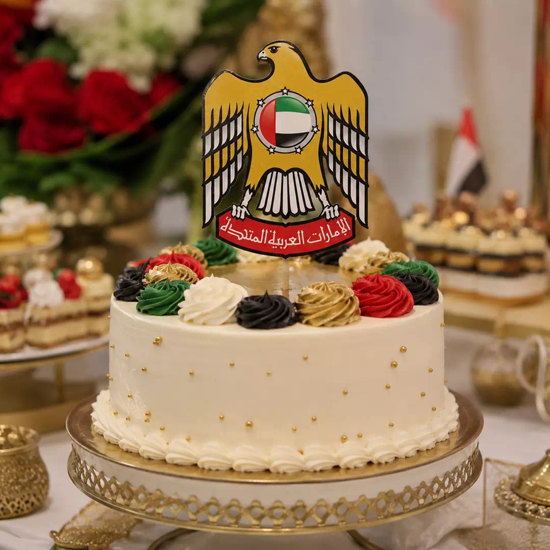 UAE Coat of Arms National Day Acrylic Cake Topper