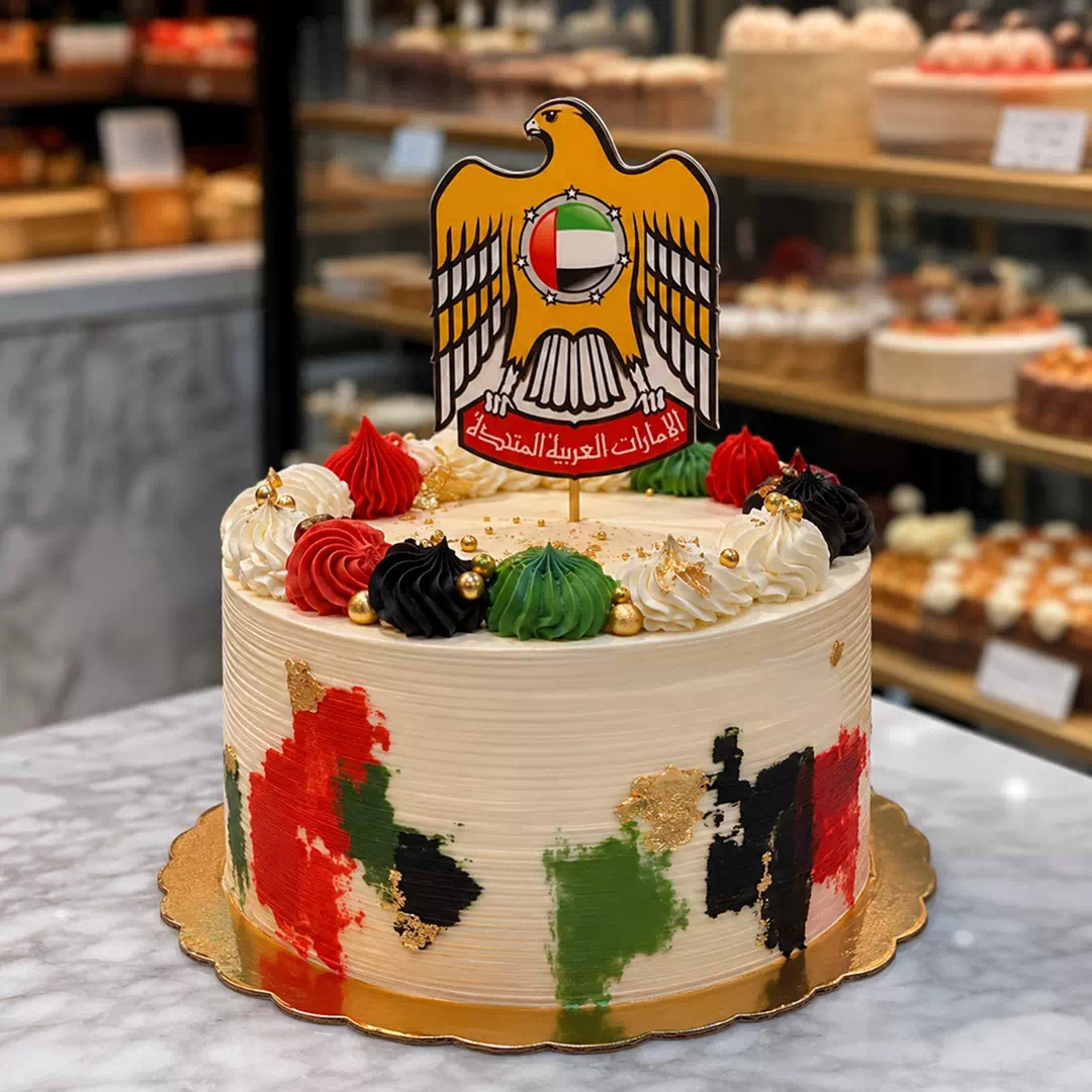 UAE Coat of Arms National Day Acrylic Cake Topper - Image 4
