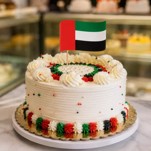 UAE National Flag Acrylic Cake Topper