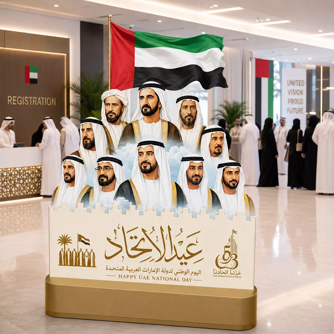 UAE Founding Rulers Heritage Tribute and Flag 55th National Day Display - Image 2