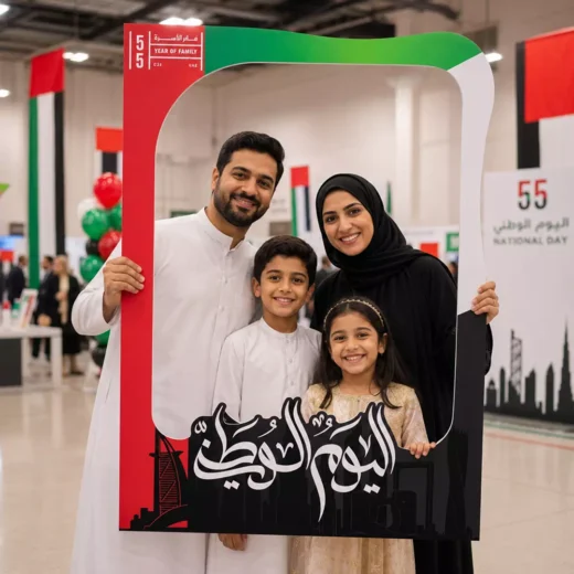 UAE Year of Community National Day Custom Logo Handheld Selfie Frame