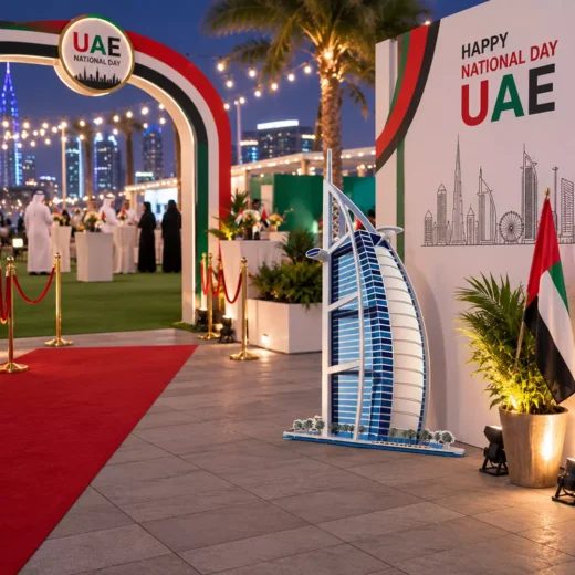 Burj Al Arab Dubai Landmark National Day Freestanding Display
