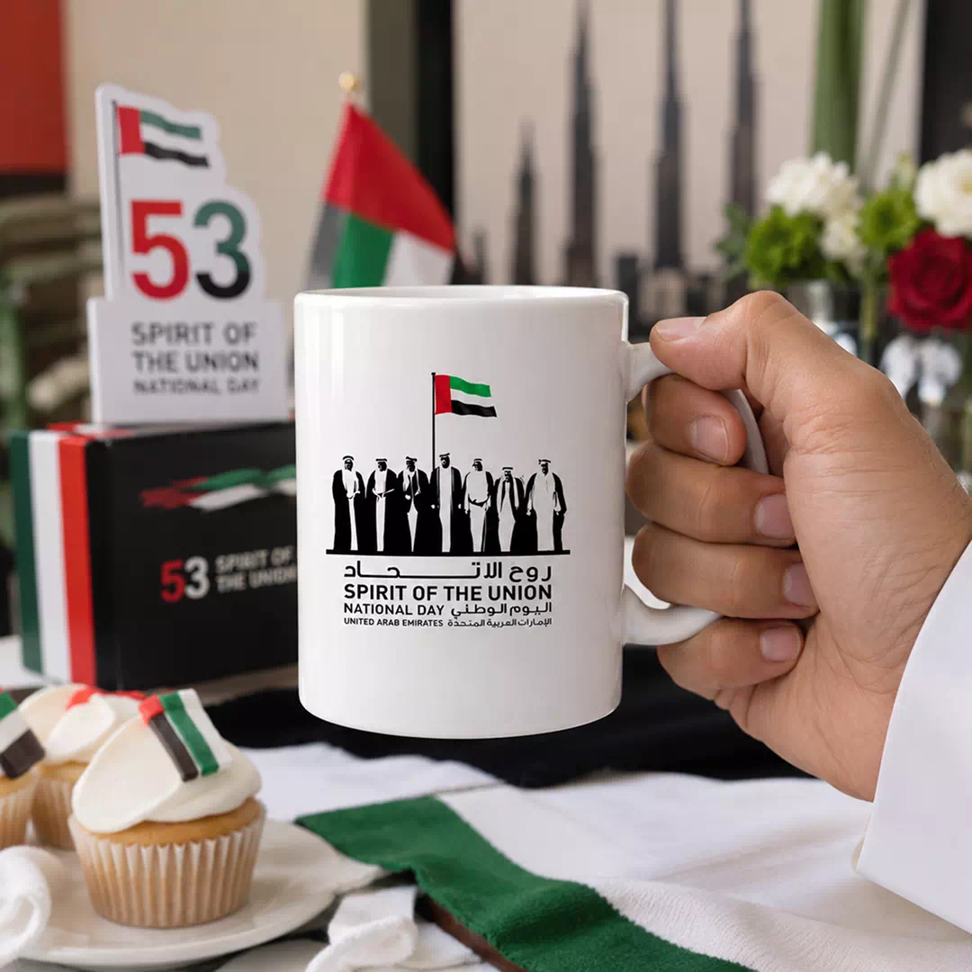 Spirit of the Union UAE Founding Leaders Heritage Ceramic Mug - Image 2