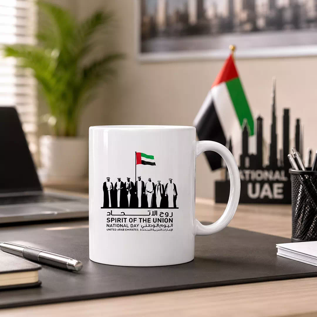 Spirit of the Union UAE Founding Leaders Heritage Ceramic Mug - Image 4