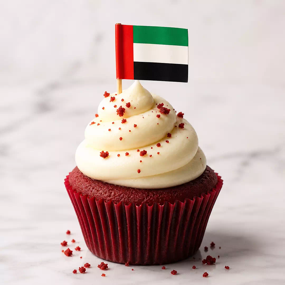 UAE National Flag Cupcake Topper - Image 2