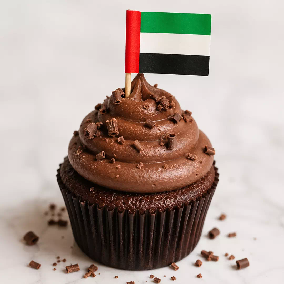 UAE National Flag Cupcake Topper - Image 3